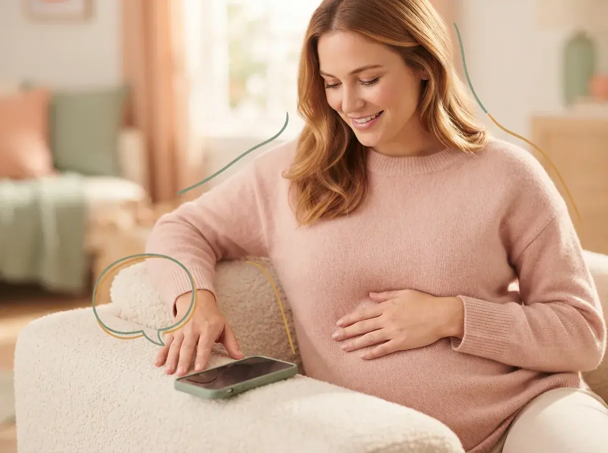 Mia Doula app offering personalized cycle tips and chat support